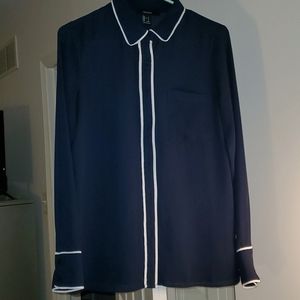 Navy blouse